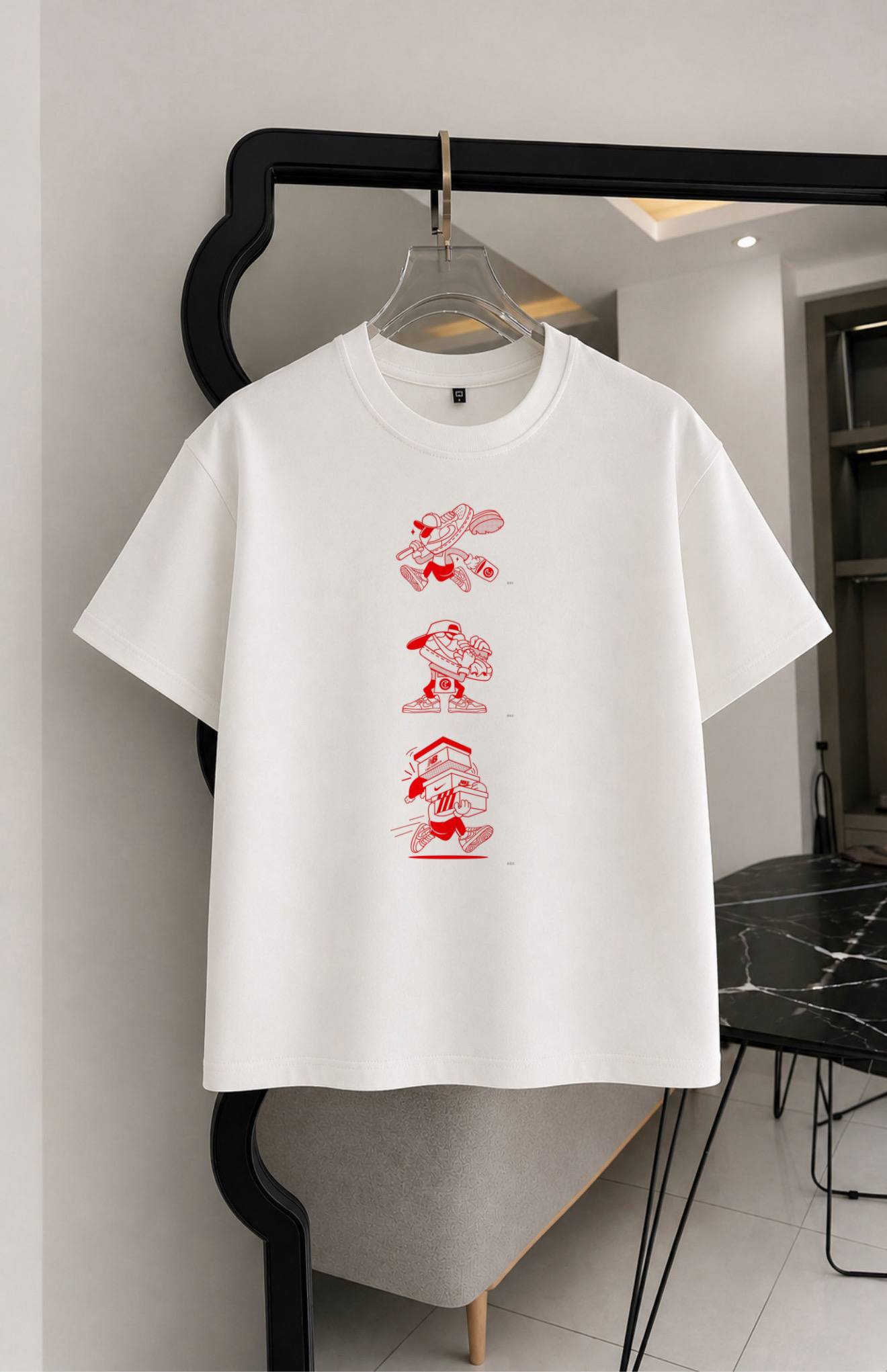 تیشرت طرح نایک(Nike) چاپی دو نخ پنبه سایز S تا 4XL