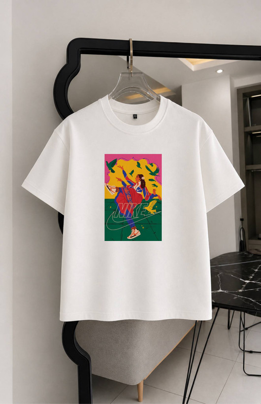 تیشرت طرح نایک(Nike) چاپی دو نخ پنبه سایز S تا 4XL