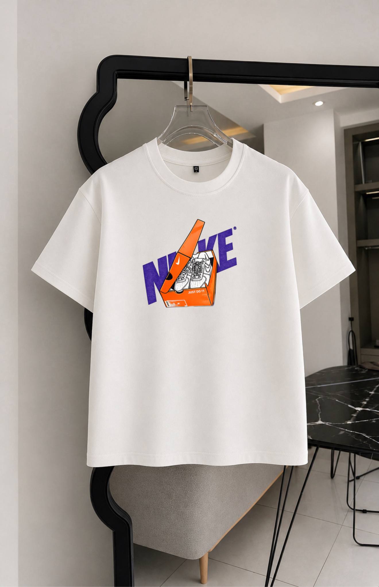 تیشرت طرح نایک(Nike) چاپی دو نخ پنبه سایز S تا 4XL