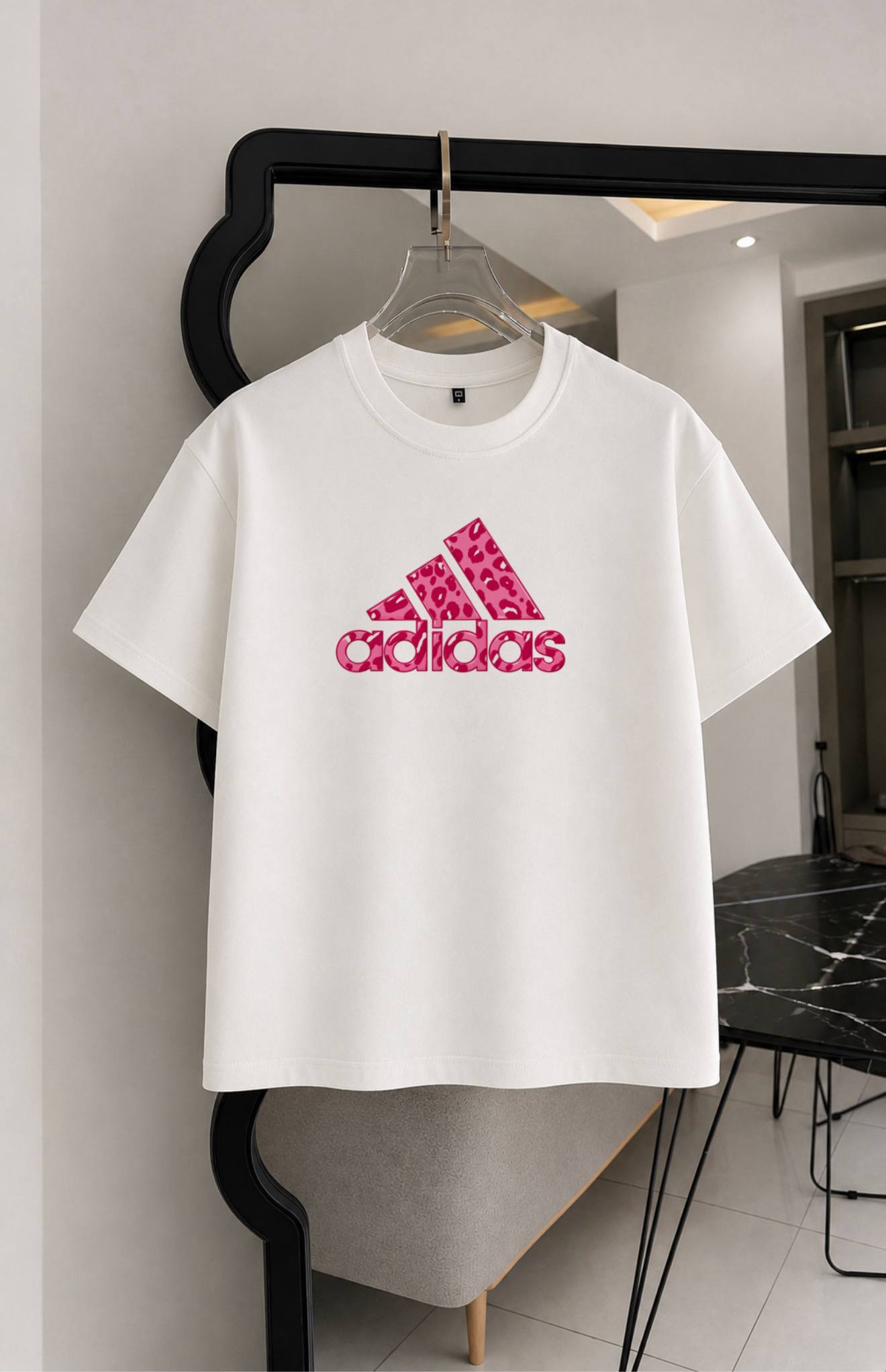تیشرت طرح آدیداس(adidas) چاپی دو نخ پنبه سایز S تا 4XL